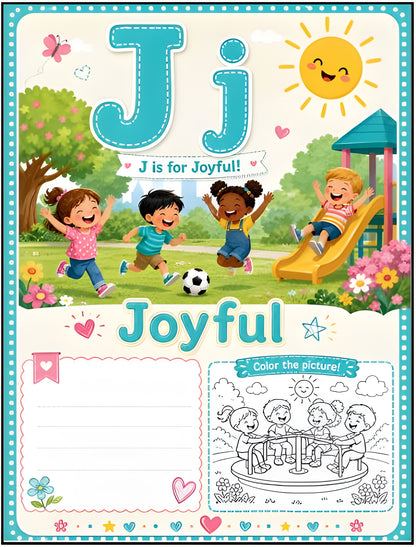 Values Alphabet: Learn Letters Through Emotions &amp; Values – eBook &amp; Paper Book