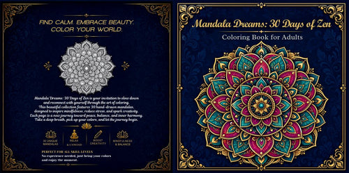 Mandala Dreams: 30 Days of Zen – eBook & Paper Book