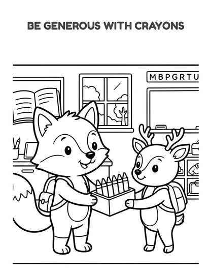 Back to School Kindness Activity Book for Kids